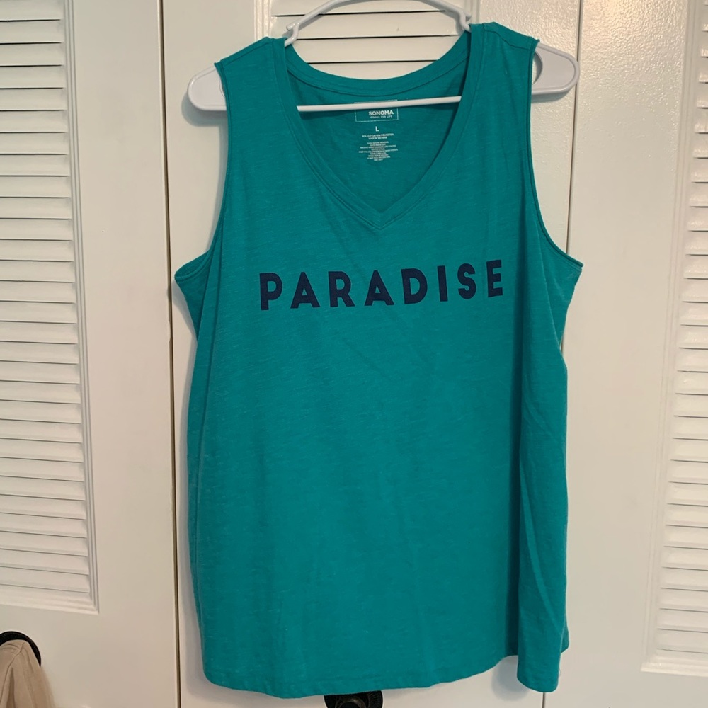 Blue Paradise tank top